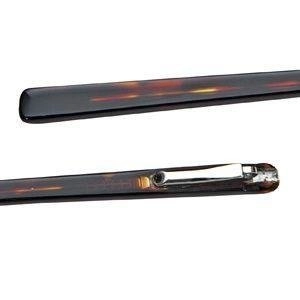 Zauszniki z octanu, 140 mm, wysokość 5,00 mm, ciemna havana