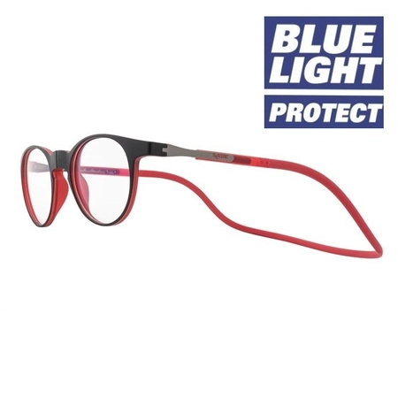Okulary magnetyczne Slastik Chelsea 003 Blue Light Protect czarny 0,00 dpt