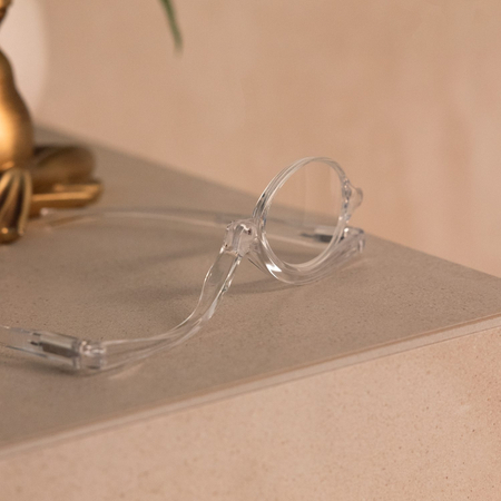 Okulary do makijażu z poliwęglanu transparentne