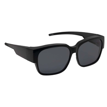 Okulary przeciwsłoneczne nakładane na okulary korekcyjne, Czarny błyszczący, Kiev S