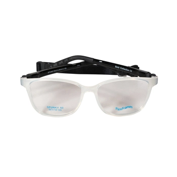 Oprawa korekcyjna dla dzieci Flex Frames Spunky 50/14, C14 Transparentny Biały / Czarny