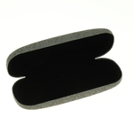 Etui na okulary matowe mieniące srebrne