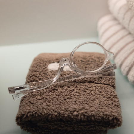 Okulary do makijażu z poliwęglanu transparentne