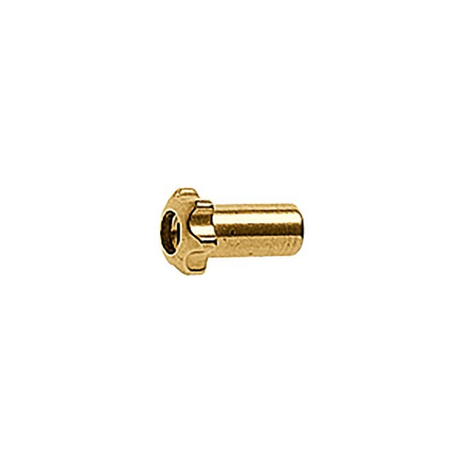 Nakrętki tulejowe, gwiazdkowe, 1,2 mm, złote - 100 szt