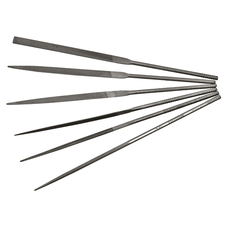 Pilniki igłowe w zestawie - 6 szt