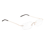 Oprawa korekcyjna z zausznikami  bez zawiasów, złota