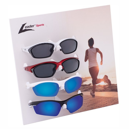 Display na 4 pary okularów sportowych Leader