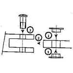 Podkładki specjalne do zauszników tytanowych 1,4 mm, srebrne - 100 szt