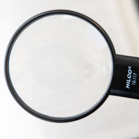 Lupa okrągła podświetlana wielokątna