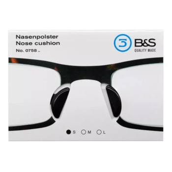 Naklejki na noski do okularów 19 mm x 2,0 mm , czarne - 10 par