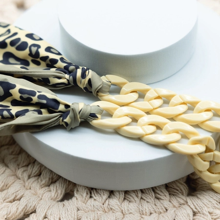 Łańcuszki akrylowe CATANIA Leopard 2 szt.