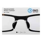 Naklejki na noski do okularów 19 mm x 2,0 mm , czarne - 10 par