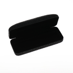 Etui na okulary prostokątne mieniące czarne