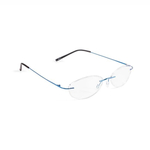 Oprawa korekcyjna z zausznikami z zawiasami, niebieska