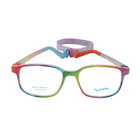 Oprawa korekcyjna dla dzieci Flex Frames Brilliant 47/16, RB Rainbow