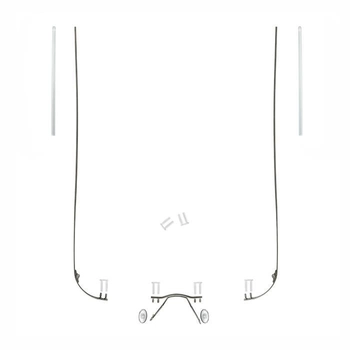 Zestaw części do okularów wierconych ze stali nierdzewnej, grafitowych, z zawiasami