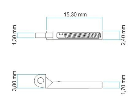 Wkład fleksa duży, gwint 1,4 mm, rolka 1,3 mm - 50 szt