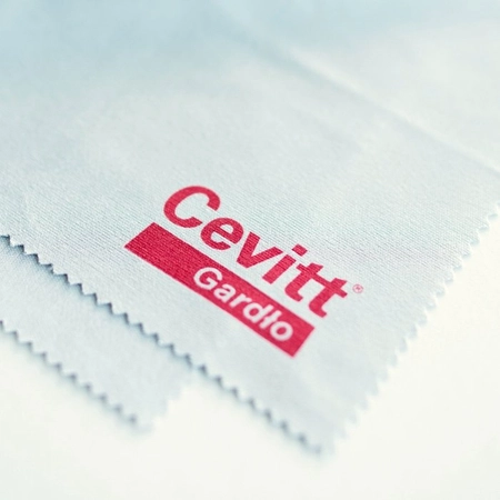 Ściereczka do okularów, personalizowana, nadruk 1-kolor, szara, 100 szt.