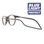 Okulary magnetyczne Slastik Chelsea 004 Blue Light Protect bursztynowe 0,00 dpt