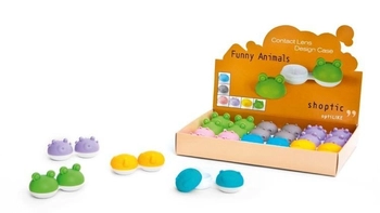 Pojemniki na soczewki kontaktowe FUNNY ANIMALS - 12 szt.
