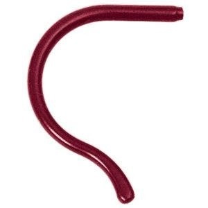 Końcówki zauszników, sportowe silikonowe, długość 75 mm, bordowe - 1 para