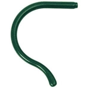 Końcówki zauszników, sportowe silikonowe, długość 75 mm, zielone - 1 para