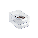 Wysokie pudełka na prace okularowe transparentne - 10 szt.