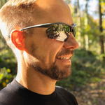 Okulary rowerowe/do biegania Crosser, Szare matowe z możliwością korekcji