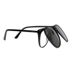 Nakładka przeciwsłoneczna w kształcie Aviator/Pilotki, odchylana z powłoką lustrzaną i polaryzacją, 61 x 54 mm