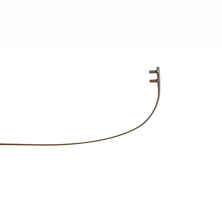 Zauszniki brązowe 140 mm do opraw wierconych na tuleje, bez zawiasów