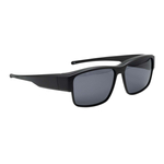 Okulary przeciwsłoneczne nakładane na okulary korekcyjne, Czarny matowy, Riga M