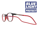 Okulary magnetyczne Slastik Chelsea 003 Blue Light Protect  czarny 0,00 dpt