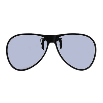 Nakładka przeciwsłoneczna w kształcie Aviator/Pilotki, odchylana z powłoką lustrzaną i polaryzacją, 61 x 54 mm