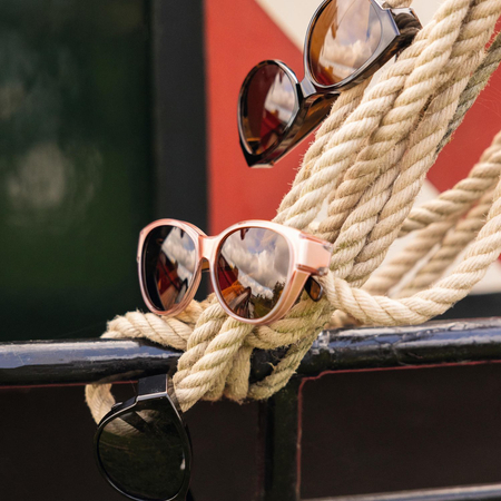 Okulary przeciwsłoneczne nakładane na okulary korekcyjne, Havana błyszczący, Bern M