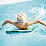 Okulary do pływania dla początkujących dzieci z soczewkami plano, Sea horse