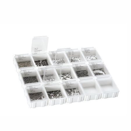 Śruby w zestawie, grafitowe - 1300 szt