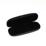 Etui na okulary matowe brokatowe czarne