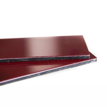 Płytki octanu celulozy, trzywarstwowe, czerwono/biało/szare, 6 mm – 2 szt