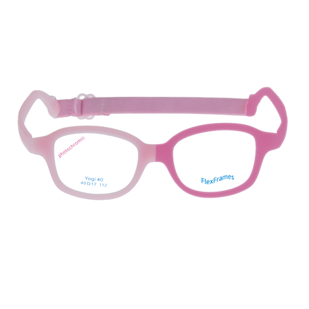 Oprawa korekcyjna dla dzieci Flex Frames Yogi PC fotochrom 40/17, B Różowy