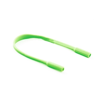 Opaski do okularów dziecięcych, silikonowe, zielone jabłuszko - 5 szt.