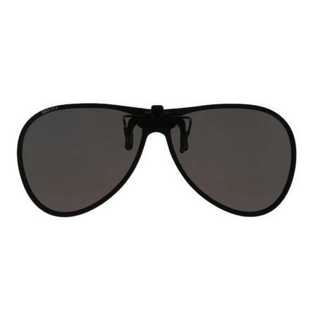Nakładka przeciwsłoneczna w kształcie Aviator/Pilotki, odchylana z powłoką lustrzaną i polaryzacją, 61 x 54 mm