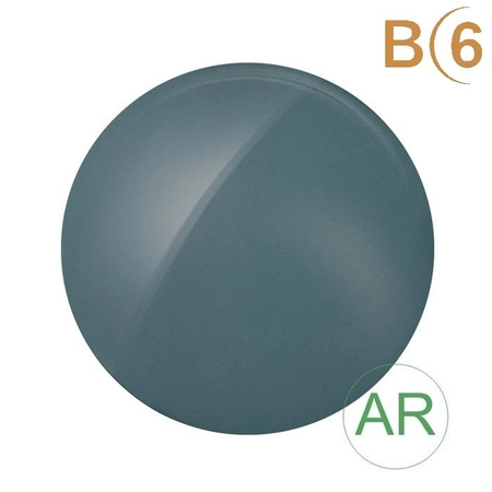 Soczewki plano CR 39, barwione z polaryzacją oraz  powłoką AR, B(6 - 1 para