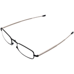 Składane okulary do czytania Bats czarno srebrne +3,00