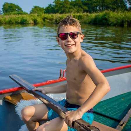 Okulary przeciwsłoneczne dla dzieci, lustrzane z polaryzacją 6-10 lat