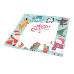 Ściereczka do okularów 18x18 cm, Christmas Pattern 2, pakowana pojedynczo