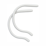 Końcówki zauszników, sportowe silikonowe, długość 95 mm, szare - 1 para