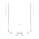 Zestaw części do okularów wierconych ze stali nierdzewnej, grafitowych, z zawiasami