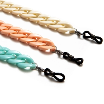 Łańcuszki do okularów akrylowe, asortyment - 6 szt.
