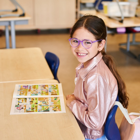 Oprawa korekcyjna dla dzieci Milo & Me Billie, 6-9 lat, Fioletowy