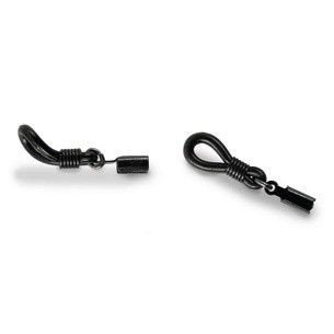 Pętelki zapasowe do opasek okularowych, czarne - 20 szt.